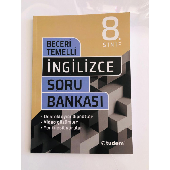 TUDEM 8. SINIF BECERİ TEMELLİ İNGİLİZCE SORU BANKASI