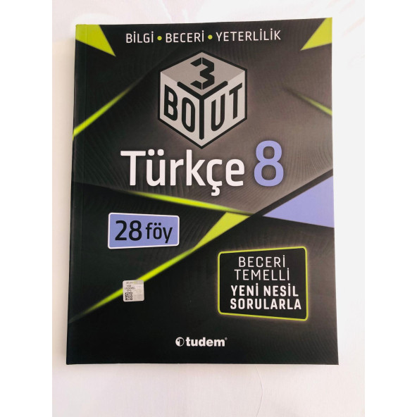 TUDEM 8. SINIF TÜRKÇE KONU ANLATIMLI ETKİNLİKLİ SORU BANKASI