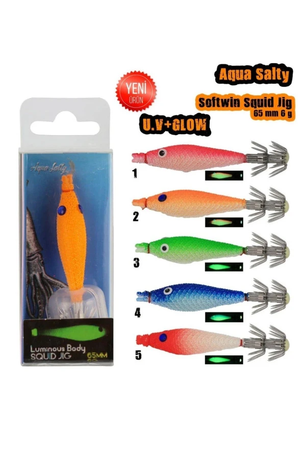 Softwin Squid Jig 65mm 6Gr 4