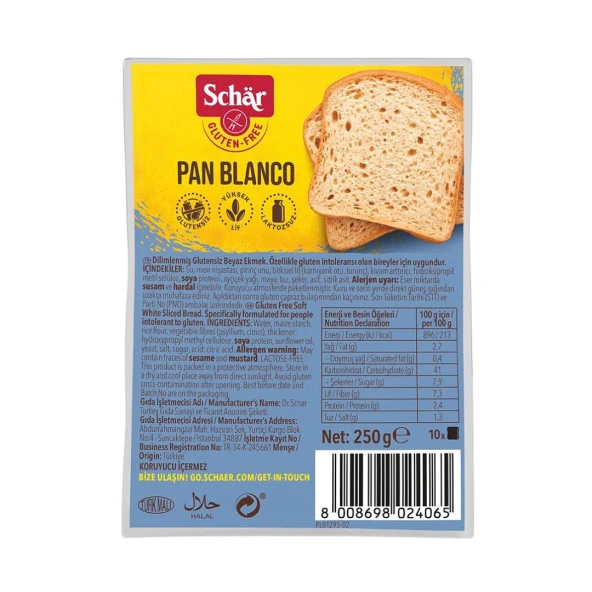 SCHAR PAN BLANCO 250 GR