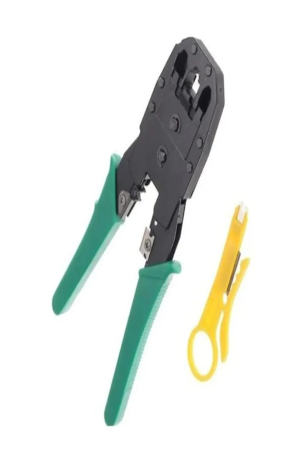 Rj45 Ethernet Rj11 Rj12 Rj45 Telefon Sıkma Çakma Pensesi Cat5 Cat6 Network Pense + Kablo Soyucu ürün görseli