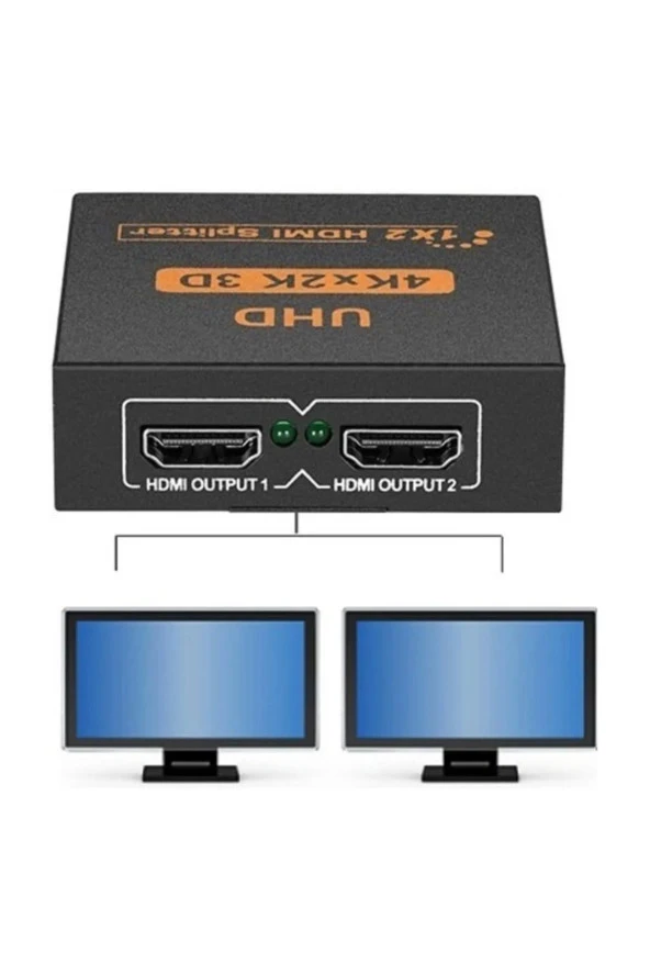 2 Port Uhd 4k Hdmi Switch Ekran Monitör Splitter Çoklayıcı Çoğaltıcı 1 GİRİŞ 2 ÇIKIŞ EKRAN ÇOĞALTICI