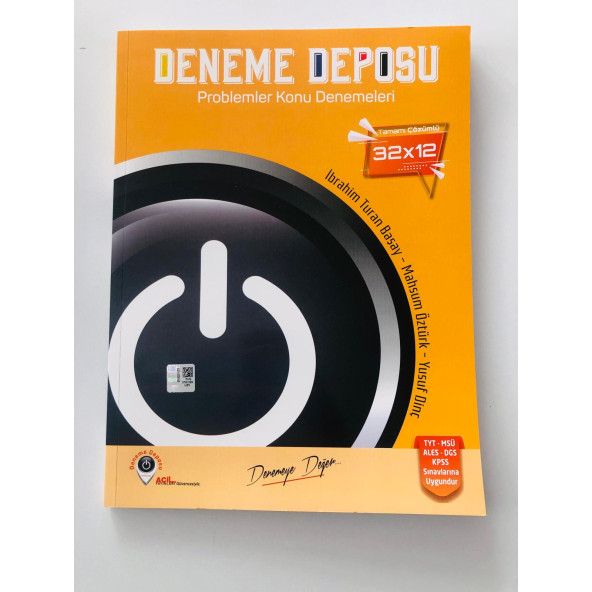 ACİL YAYINLARI DENEME DEPOSU PROBLEMLER KONU DENEMESİ