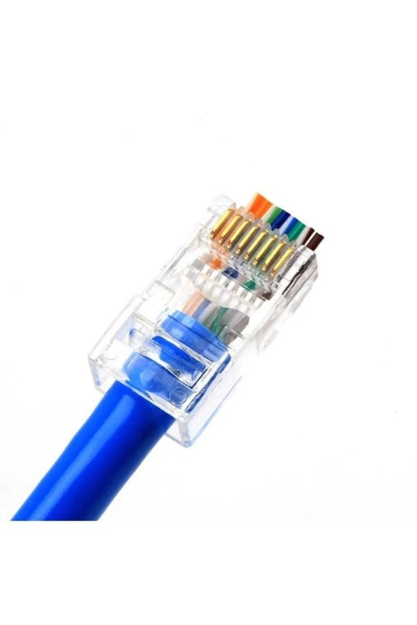 Yeni Nesil Jak Cat5/cat6 Rj45 Konnektör Delikli 10 Adet