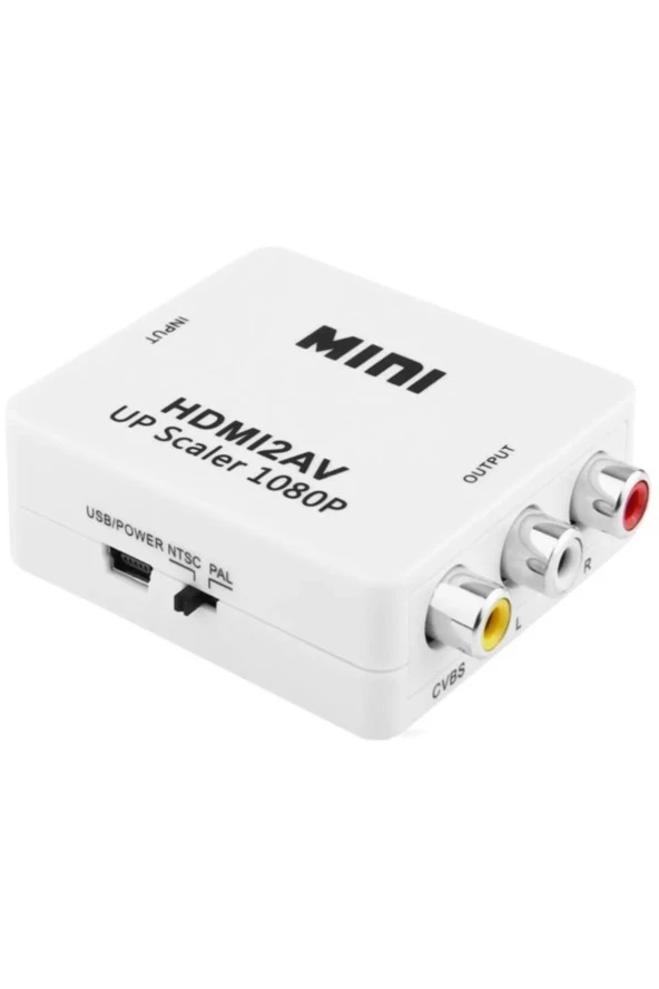 HDMI to RCA TOS AV Çevirici Dönüştürücü 1080P Mini HDMI2AV Video Conventer HDMI GİRİŞ RCA ÇIKIŞ