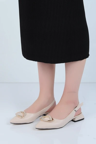 Moda Ayakkabı 01129 Shoes Bayan Babet Ayakkabı - 4