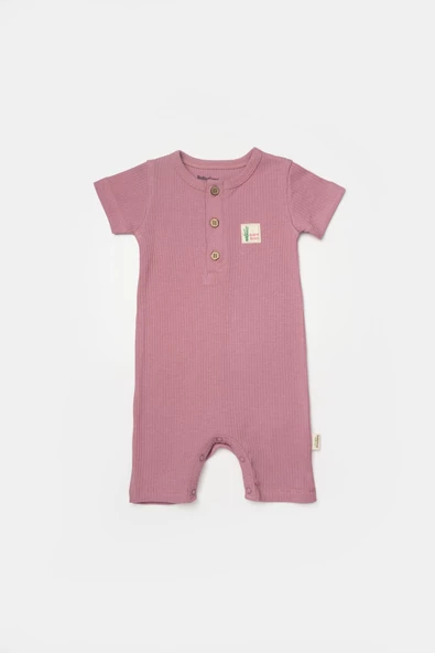 Bebek 2'li Kısa Kollu Tulum, %50 Bambu - %50 Organik Pamuk, Bebek ve Yenidoğan Serisi - CSYB9036 - 3