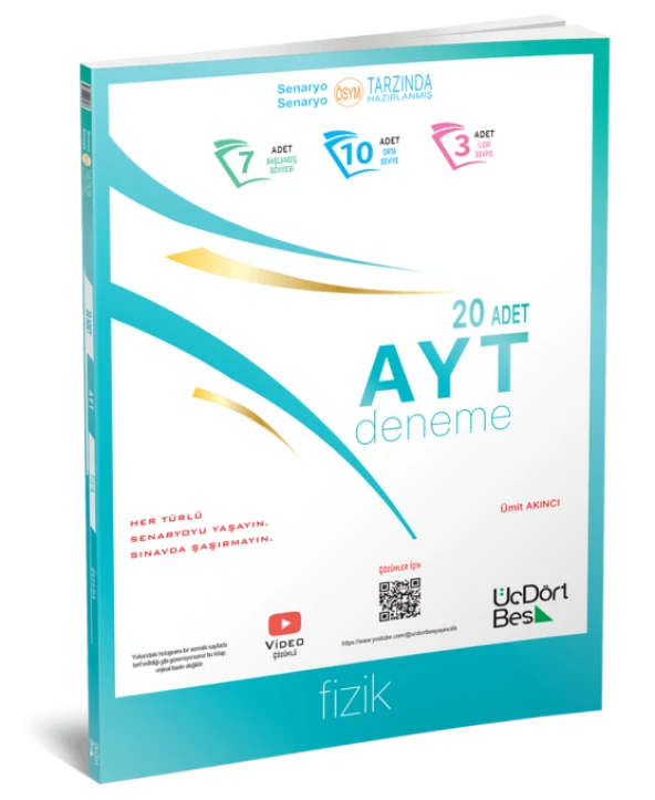 AYT FİZİK 20 Lİ DENEME  ÜÇDÖRTBEŞ YAYIN
