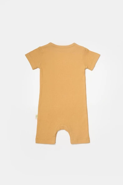 Bebek 2'li Kısa Kollu Tulum, %50 Bambu - %50 Organik Pamuk, Bebek ve Yenidoğan Serisi - CSYB9037 - 4