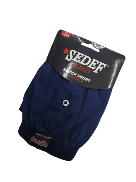 6 Adet Sedef Yıldızı Erkek Penye Boxer Düz Renk Boxer - 2