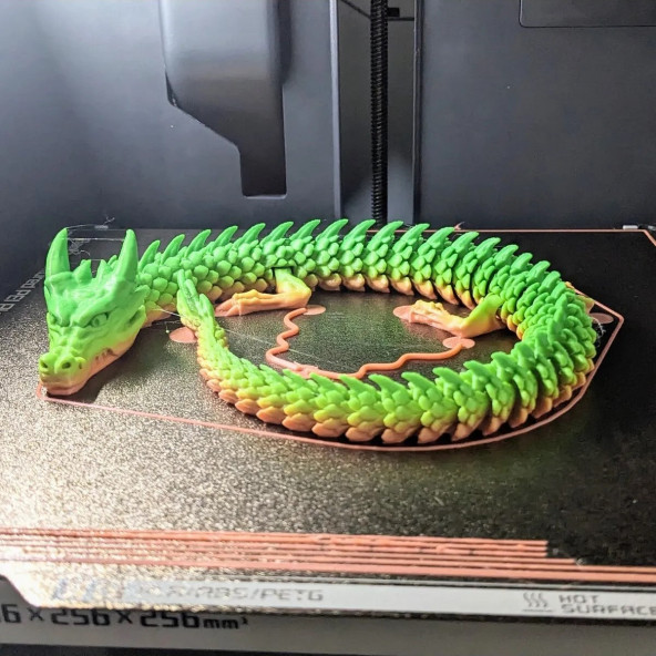 3D BASKI FLEXIBLE DRAGON V2 FİGÜR