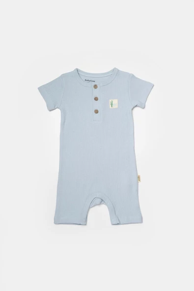 Bebek 2'li Kısa Kollu Tulum, %50 Bambu - %50 Organik Pamuk, Bebek ve Yenidoğan Serisi - CSYB9038 - 6