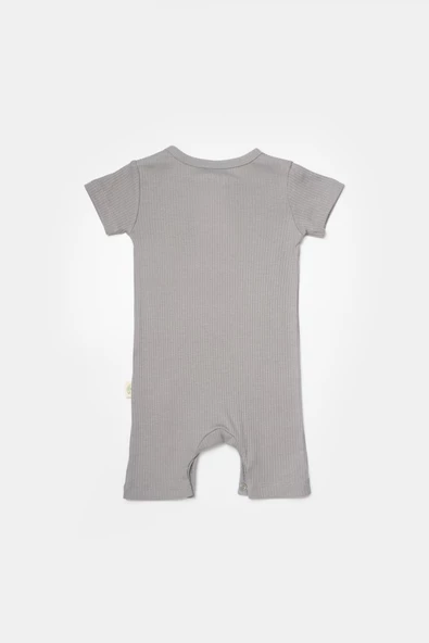 Bebek 2'li Kısa Kollu Tulum, %50 Bambu - %50 Organik Pamuk, Bebek ve Yenidoğan Serisi - CSYB9038 - 4