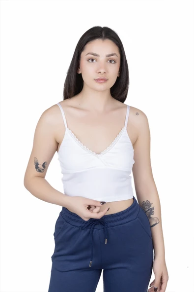 Looksense  Kadın Kaşkorse İp Askılı Crop 04001 - Resim 4