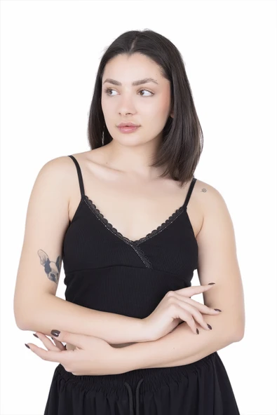 Looksense  Kadın Kaşkorse İp Askılı Crop 04001 - Resim 3