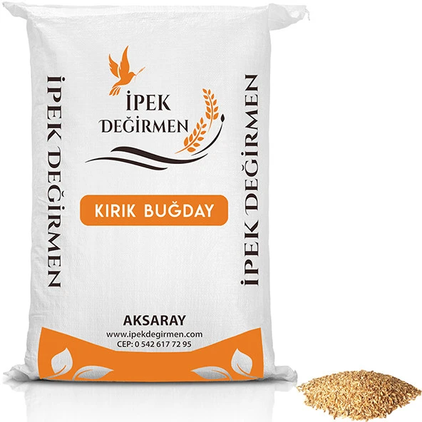 İpek Değirmen 1 KG Beyaz Kırık Buğday Dövme Tarhanalık Çorbalık Buğday