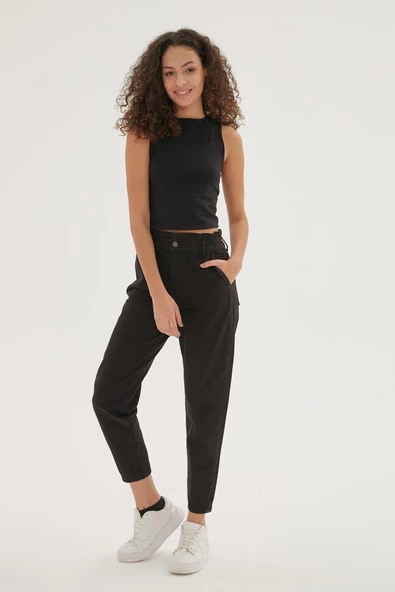 FASHION FRIENDS KADIN BAGGY PANTOLON 23K0369K1 - 6