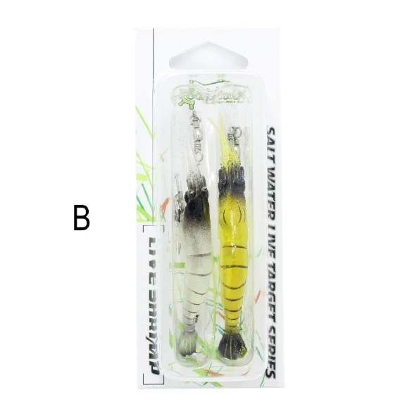 Captain Silikon Karides 2'li Takım 10cm 6.5gr Suni Yem 2'li Set B