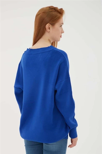 FASHION FRIENDS KADIN V YAKA KAZAK 23K0174K1 - 4