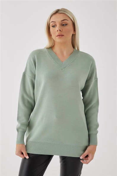 FASHION FRIENDS KADIN V YAKA KAZAK 23K0174K1 - 10