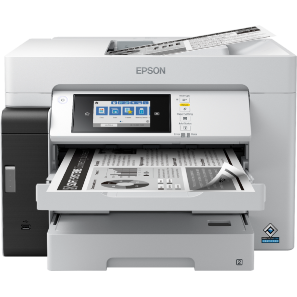 Epson C11CJ41407 EcoTank M15180 Wi-Fi + Fotokopi + Tarayıcı A3/A4 Siyah Beyaz Mürekkep Tanklı Yazıcı