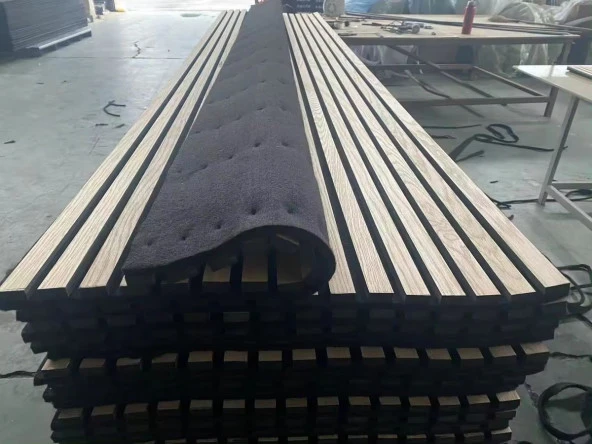 Petels Miranda 60x245 Cm Ceviz Rengi Akustik Ahşap Duvar Paneli Silikon HEDİYE - 4