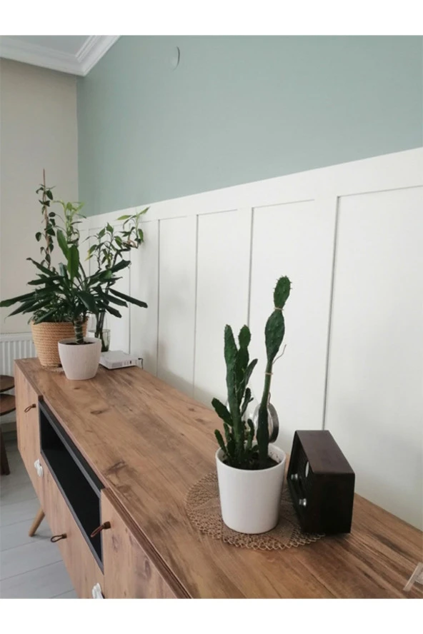 Petels Iskandinav Duvar Çıtası 1 Paket ( 4 Adet )100x8. Dekoratif. Mdf Duvar Çıtası - 2