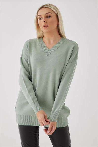 FASHION FRIENDS KADIN V YAKA KAZAK 23K0174K1 - 9