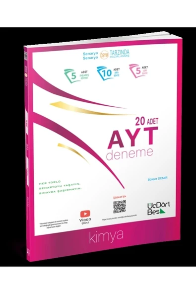 AYT KİMYA 20 Lİ DENEME  ÜÇDÖRTBEŞ YAYIN
