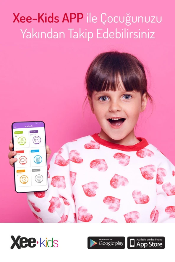 XEE-KIDS 14 AKILLI COCUK TAKIP SAATI SIYAH - 7