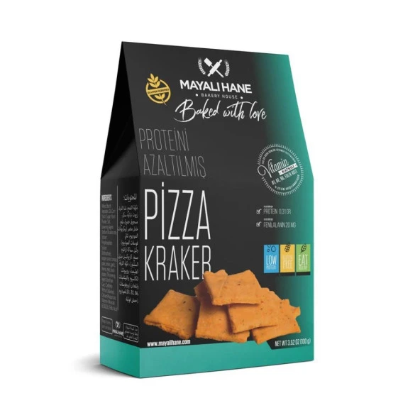 MAYALIHANE DÜŞÜK PROTEİNLİ PİZZA KRAKER 100 GR