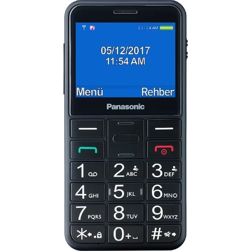 Panasonic Kx Tu155 Exbn Tuşlu Cep Telefonu (2 Yıl Türkiye Distribütör Garantili) - Siyah -