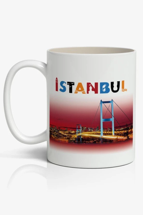 İstanbul Baskılı Kupa Bardak Baskılı Kahve Kupa Bardak-6
