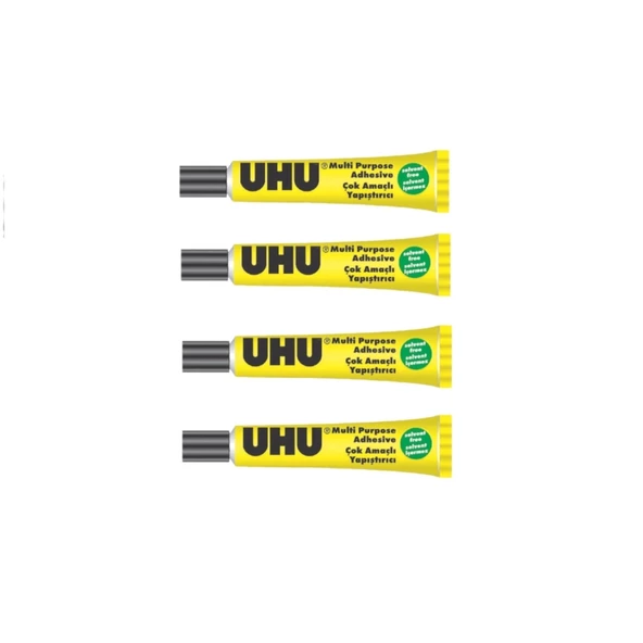 UHU ÇOK AMAÇLI 20ml No:12 SOLVENT İÇERMEZ ( 4 Adet )