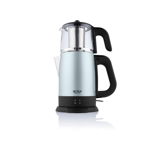 Arnica Ih33203 Demli Stil 1800 W Yeşil Cam Demlikli Çay Makinesi