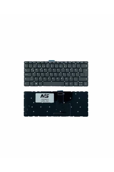 Lenovo ile Uyumlu IdeaPad 1-14IGL05 81VU006STX, 1-14IGL05 81VU008DTX Notebook Klavye Füme TR