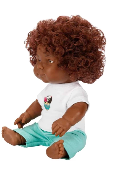 Minik Göbek ve Kıvırcık Saçlarıyla 35cm. Dada Bebek! - 2