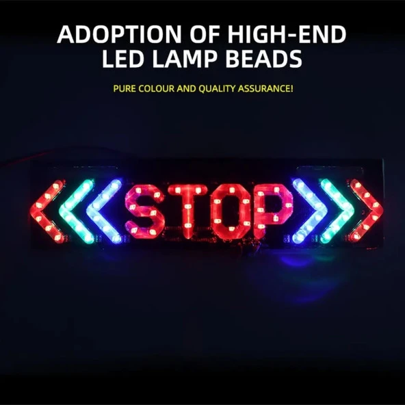 Motosiklet Led Stop Lamba Led Fren Lamba 3 Modlu Led Fren Sinyal Lambası Led Far - 3