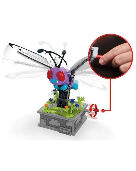 Pokemon Construx Motion Butterfree Mekanik Yapı Blok Seti HKT22 - Resim 3