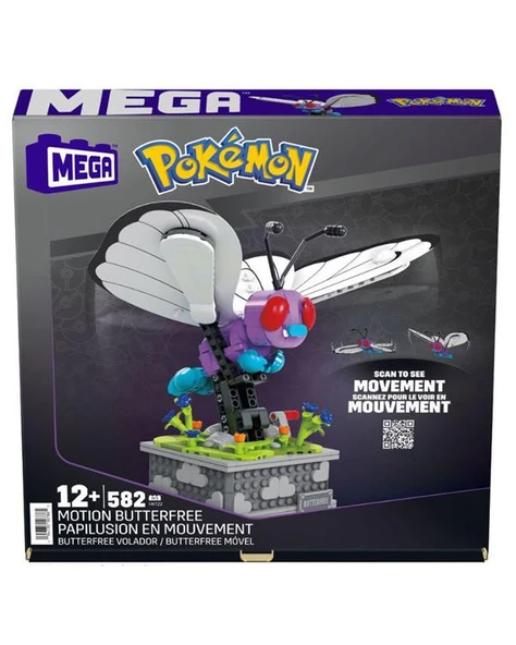 Pokemon Construx Motion Butterfree Mekanik Yapı Blok Seti HKT22