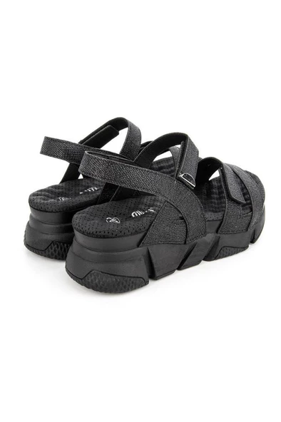 Muya Olimba 34201-001 Anatomik Taban Kadın Sandalet Siyah 36-40 - Resim 3