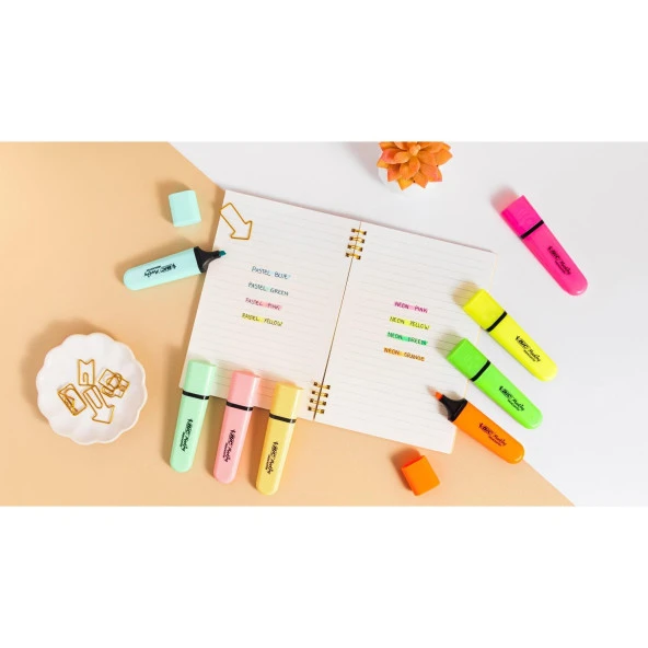 Bic Marking Flat Fosforlu Kalem Turuncu 12 Adet - 8