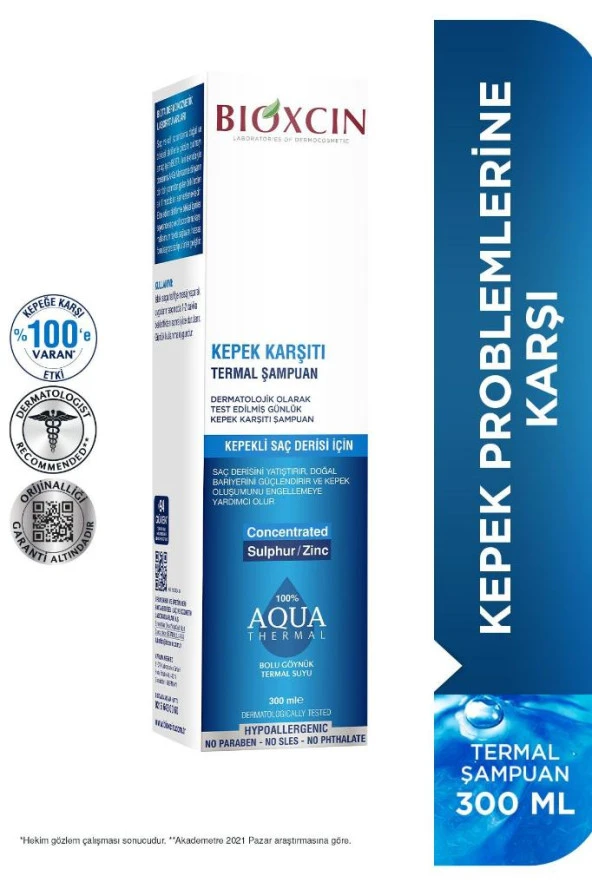 Bioxcin Aqua-thermal Kepek Karşıtı Şampuan 300 Ml