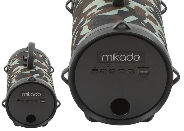 Mikado MD-BT29 5W  Bluetooth TF+FM kamuflaj speaker - Resim 2