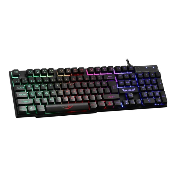 Rush RK112 Q Usb Mekanik His İngilizce Klavye,Siya h ürün görseli 1