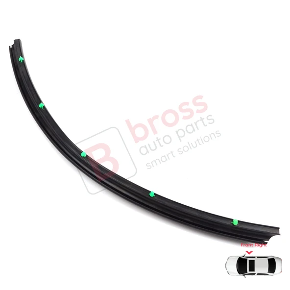 VW Transporter T5 T6 T6.1 Caravelle Multivan 7H0837566 İçin Ön Sağ Çamurluk Kapı Alt Fitili - Resim 4