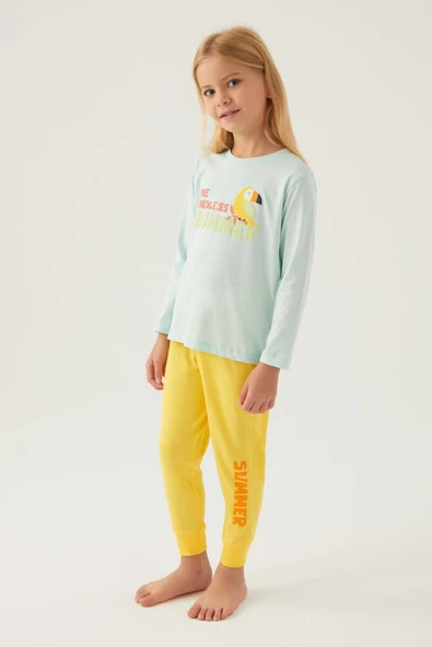 Roly Poly 3401 Garson Endless Kız Çocuk Pijama Takımı - 7