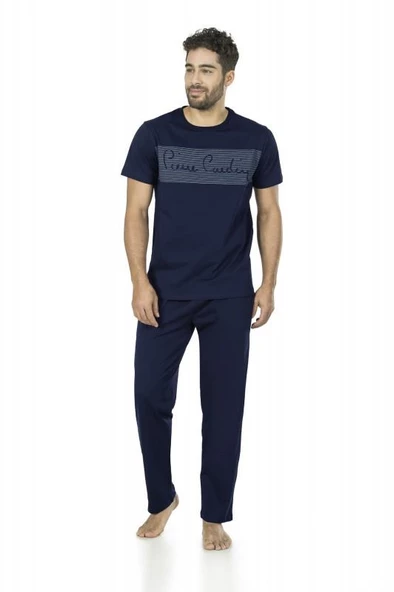 Pierre Cardin 5460 Erkek Yazlık Kısa Kollu Penye Pijama Takımı