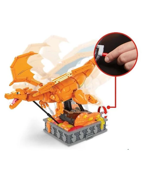 Mega Pokemon Hareketli Charizard HMW05 - Resim 3