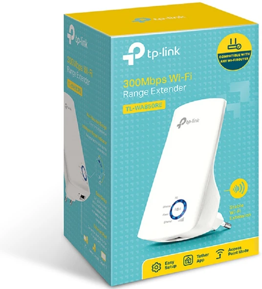 TP-Link TL-WA850RE 300Mbps Kablosuz Menzil Genişletici Wi-Fi Range Extender N300 - 10